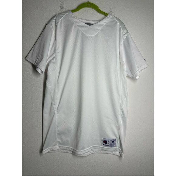 Champion Double Dry White Athletic T-shirt Size M - Picture 1 of 10